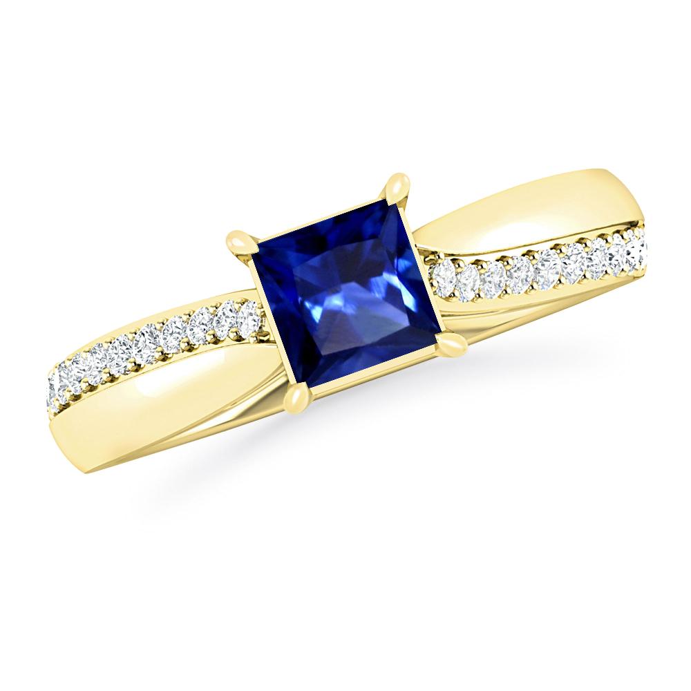 Yellow Gold - Sapphire