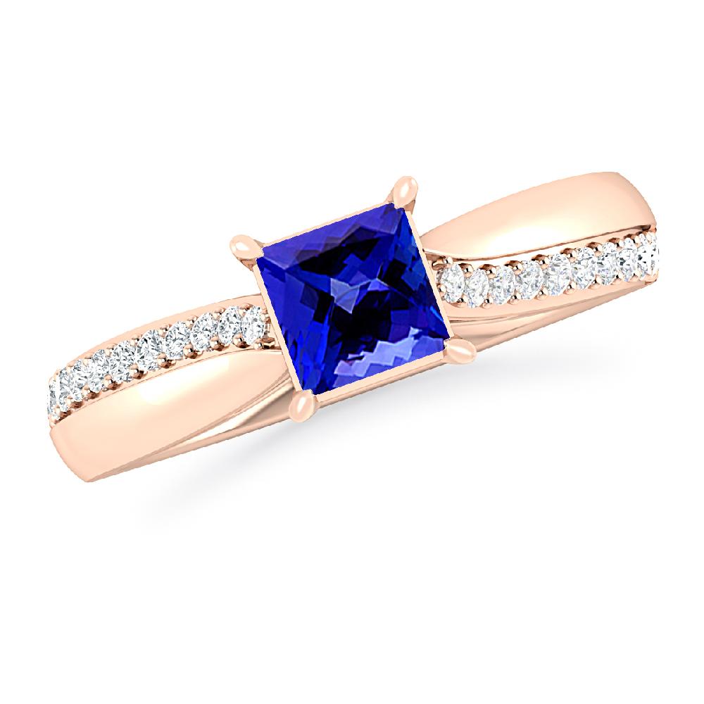 Rose Gold - Tanzanite