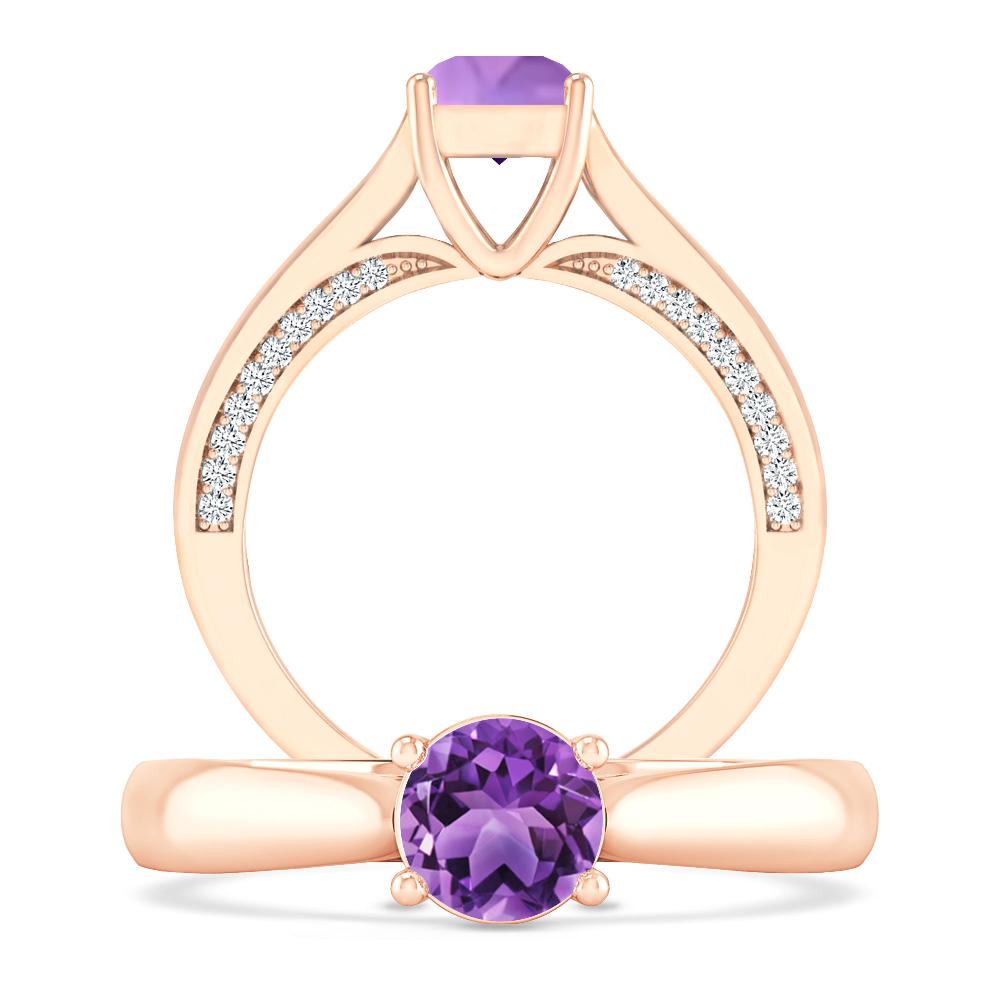 Rose Gold - Amethyst