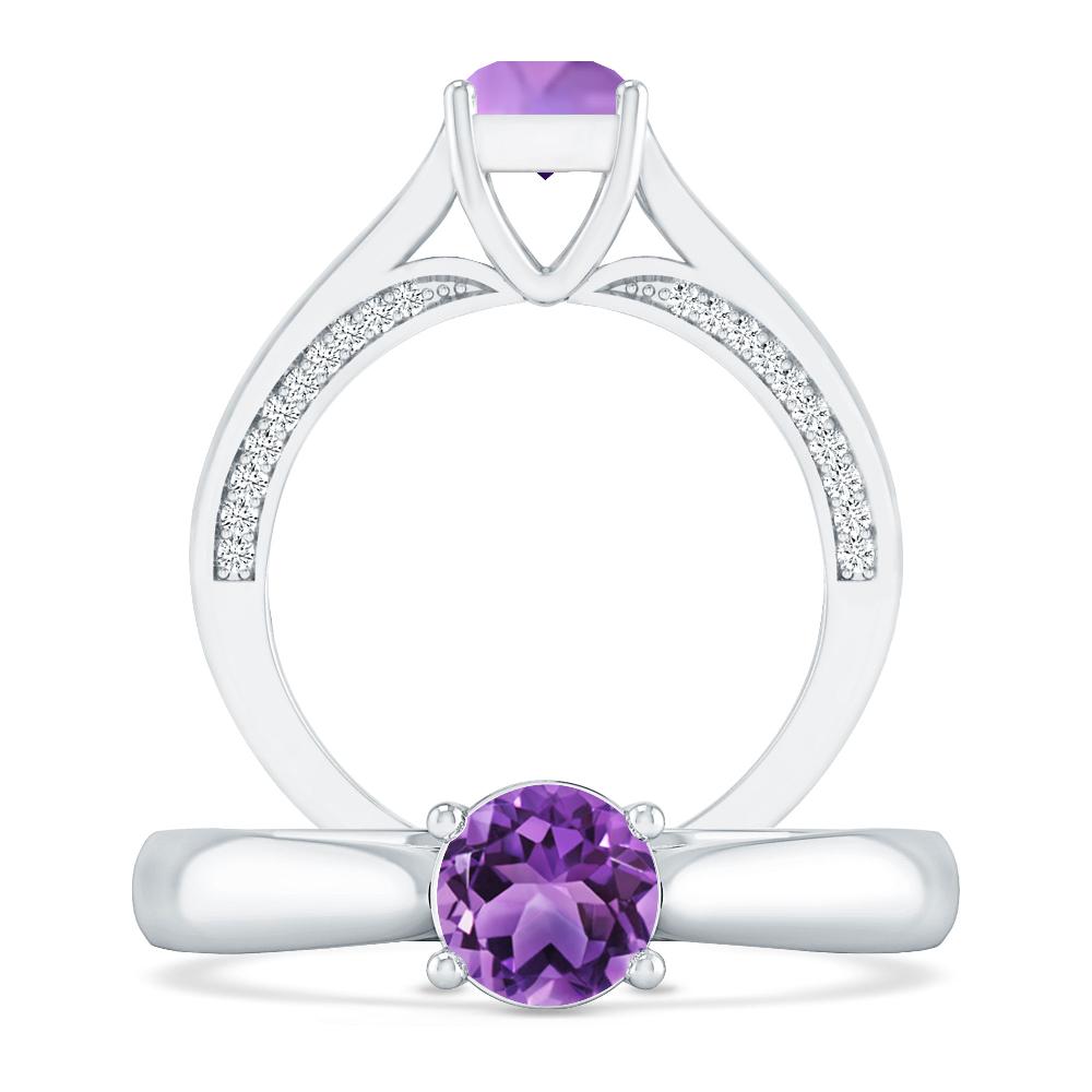 White Gold - Amethyst