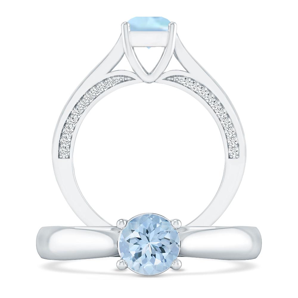 White Gold - Aquamarine