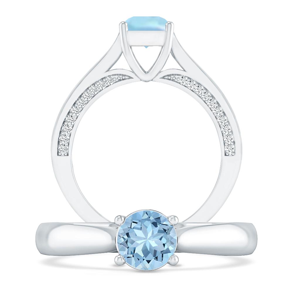 White Gold - Aquamarine