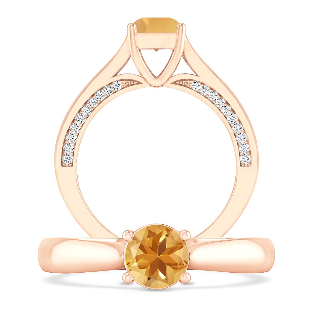 Rose Gold - Citrine