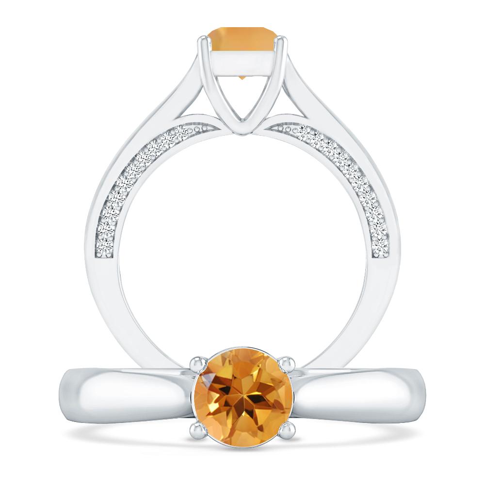 White Gold - Citrine