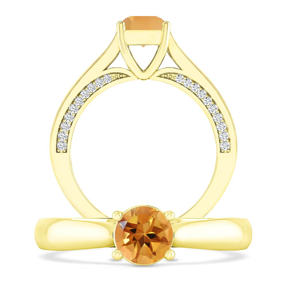 Yellow Gold - Citrine