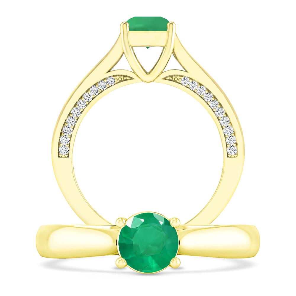 Yellow Gold - Emerald