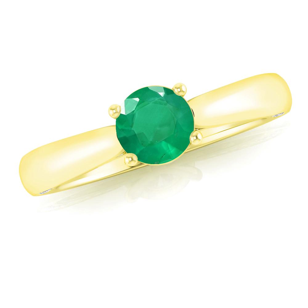 Yellow Gold - Emerald