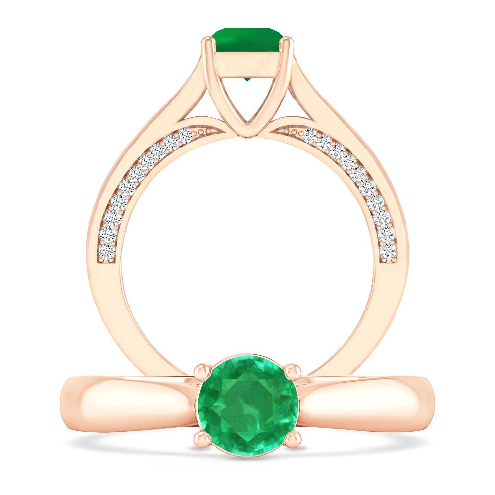 Rose Gold - Emerald