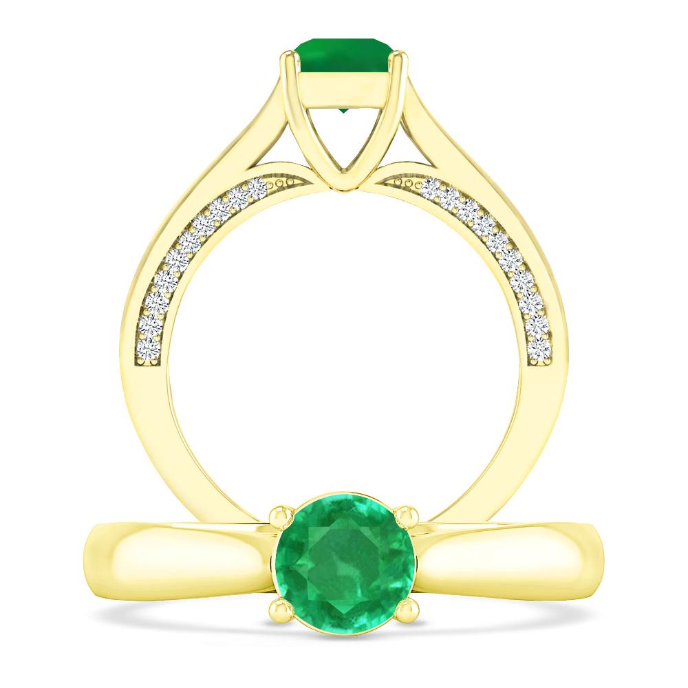 Yellow Gold - Emerald