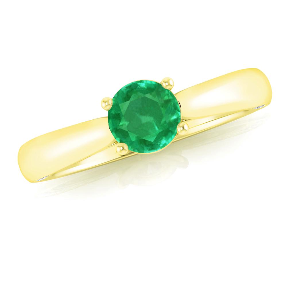 Yellow Gold - Emerald