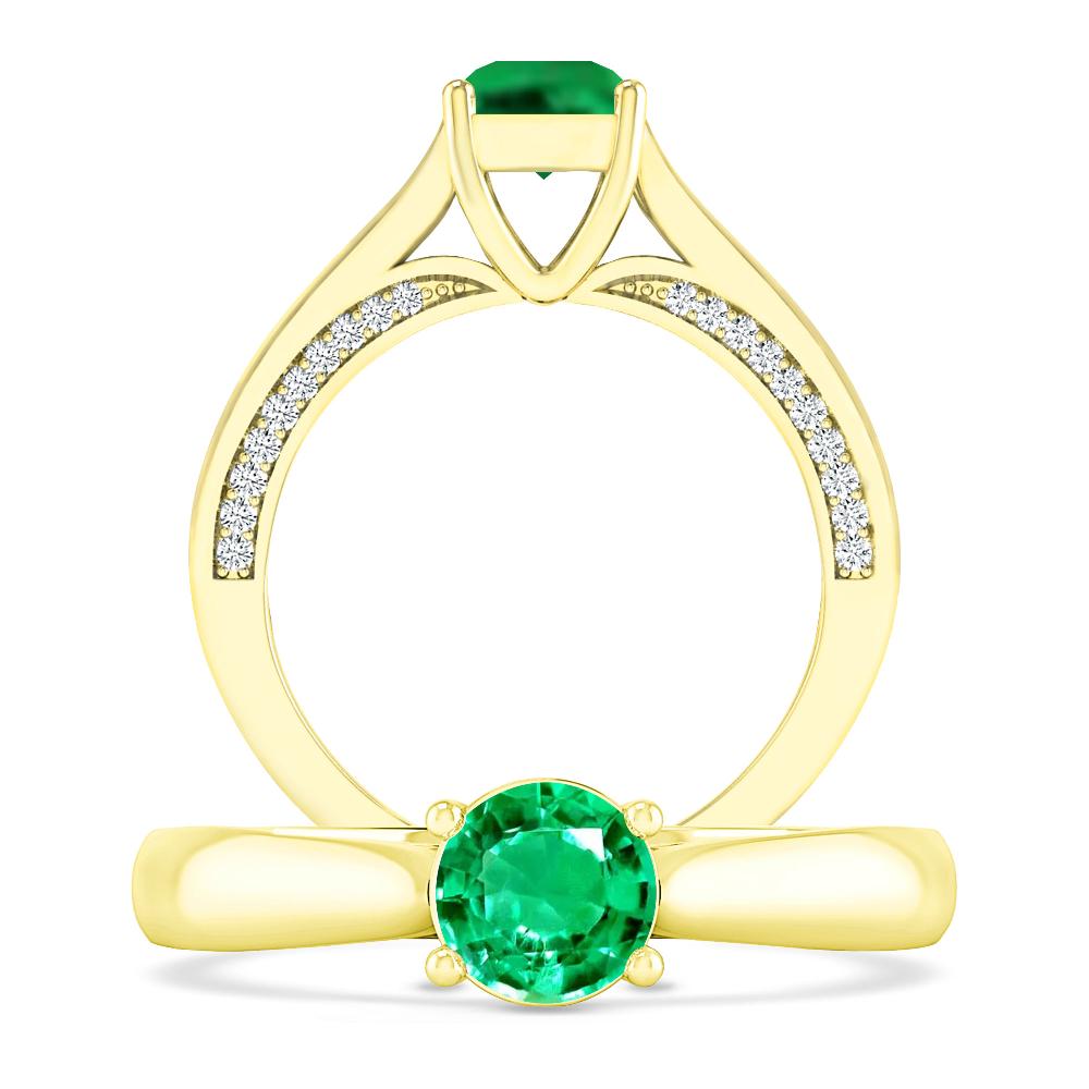 Yellow Gold - Emerald