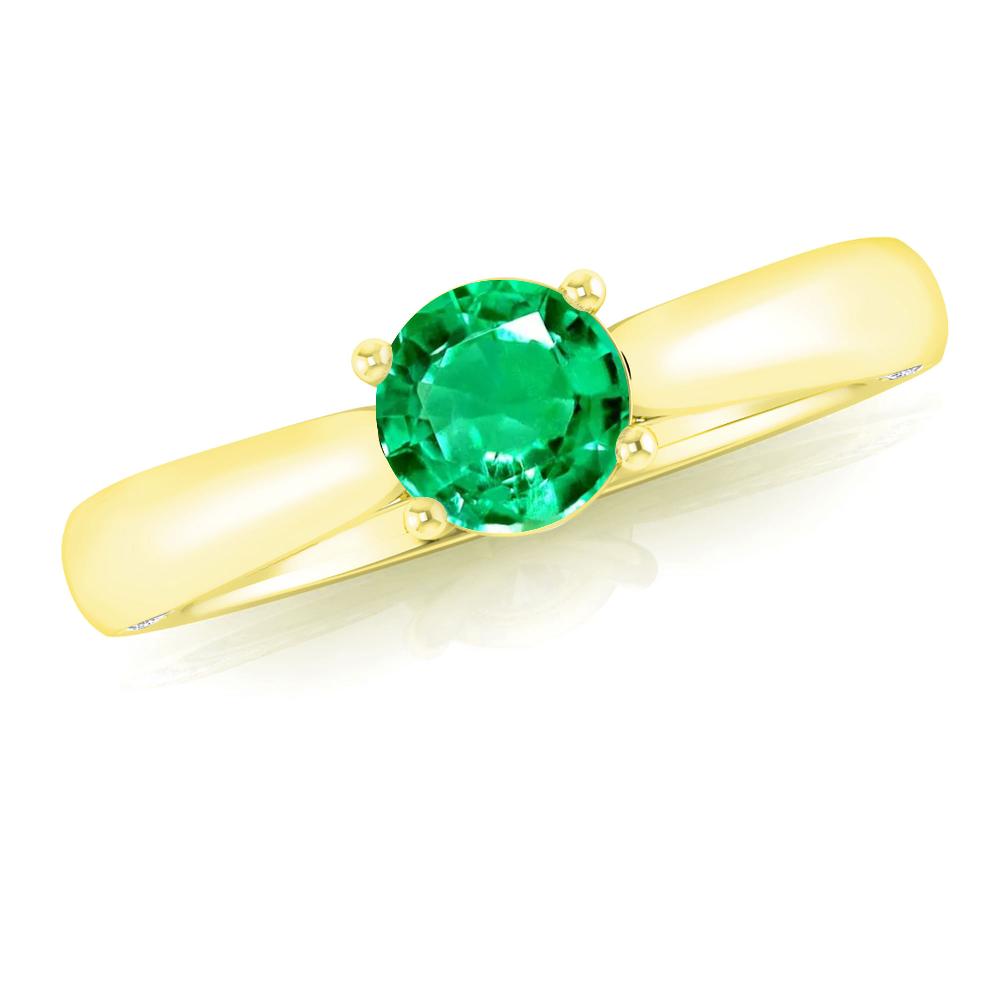 Yellow Gold - Emerald