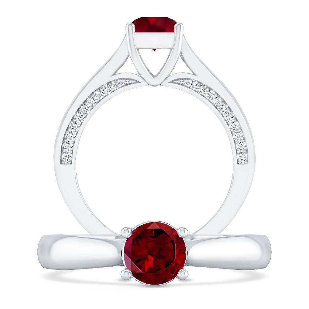 White Gold - Garnet