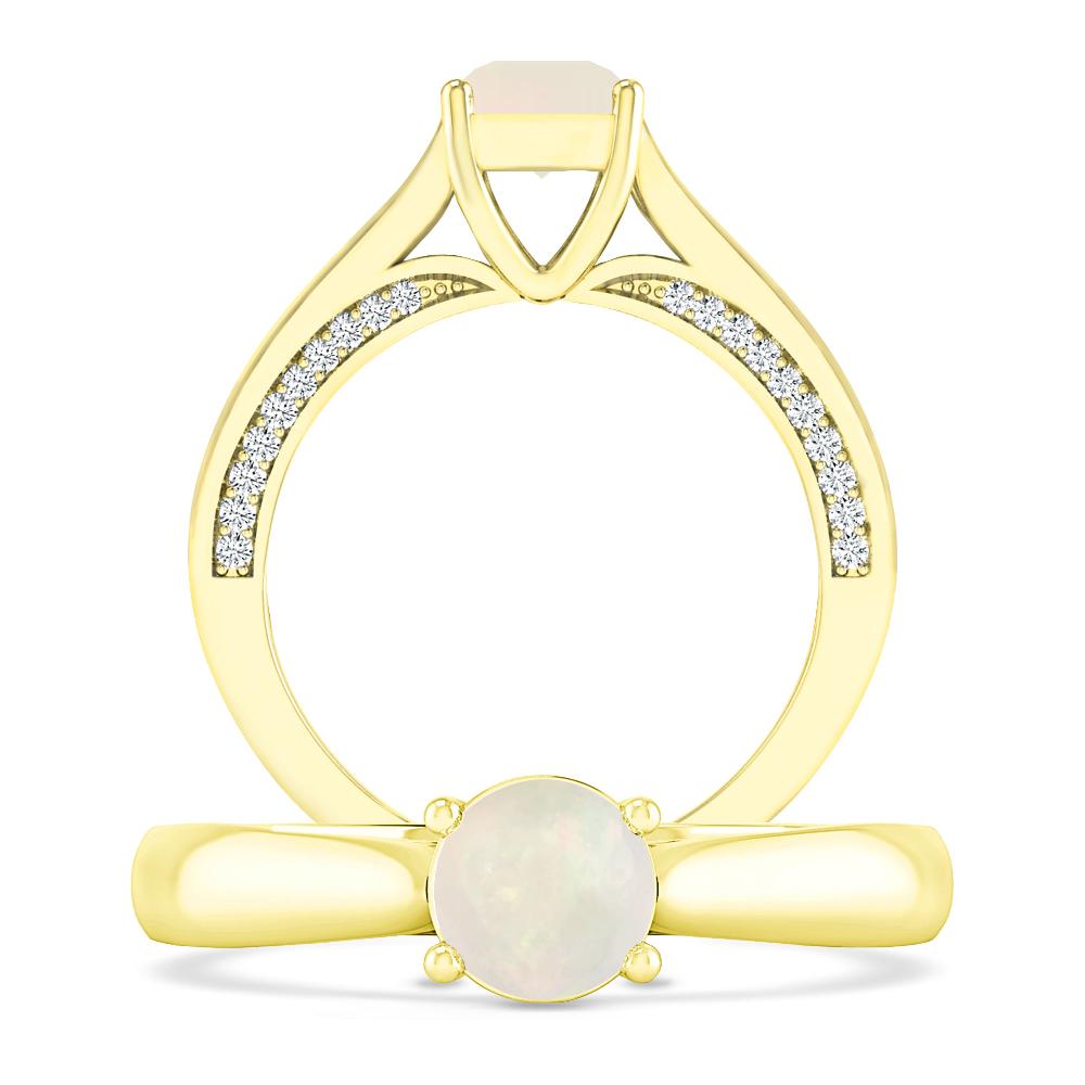 Yellow Gold - Opal