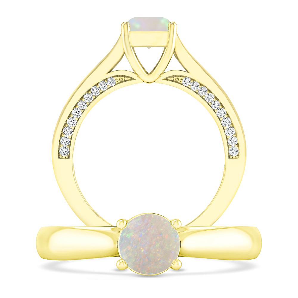 Yellow Gold - Opal