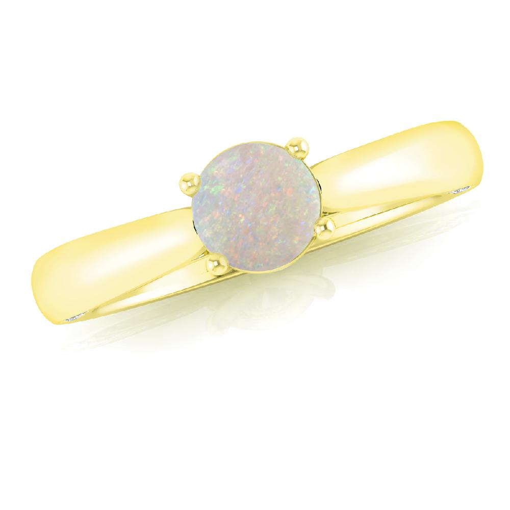 Yellow Gold - Opal