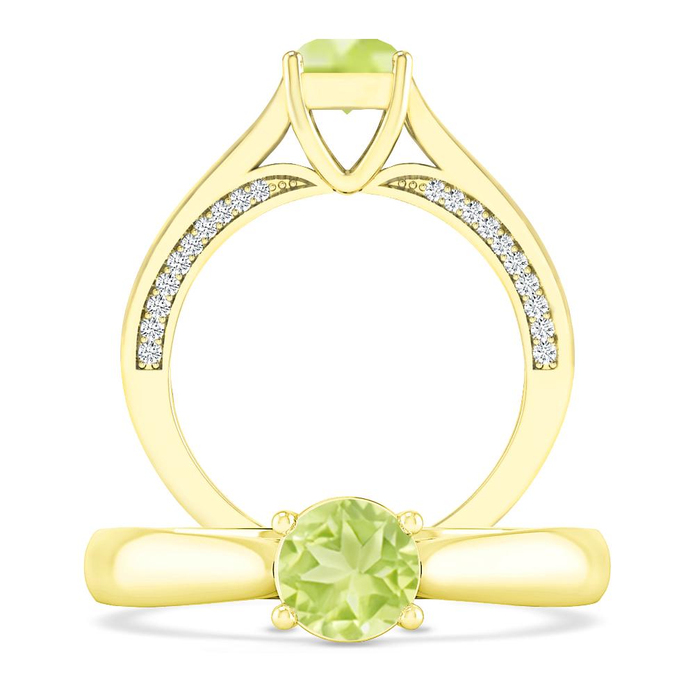 Yellow Gold - Peridot