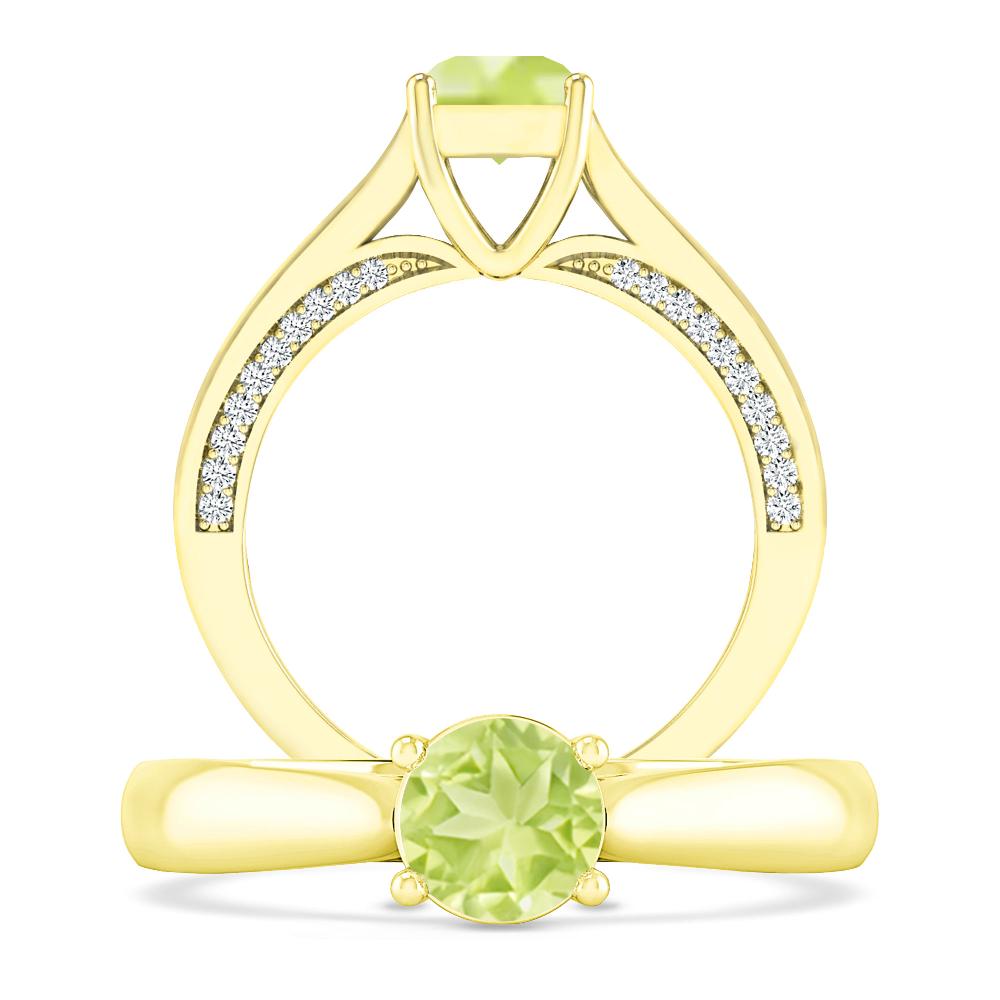 Yellow Gold - Peridot