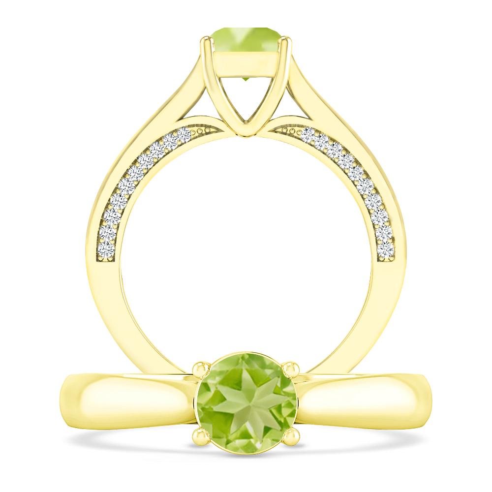 Yellow Gold - Peridot