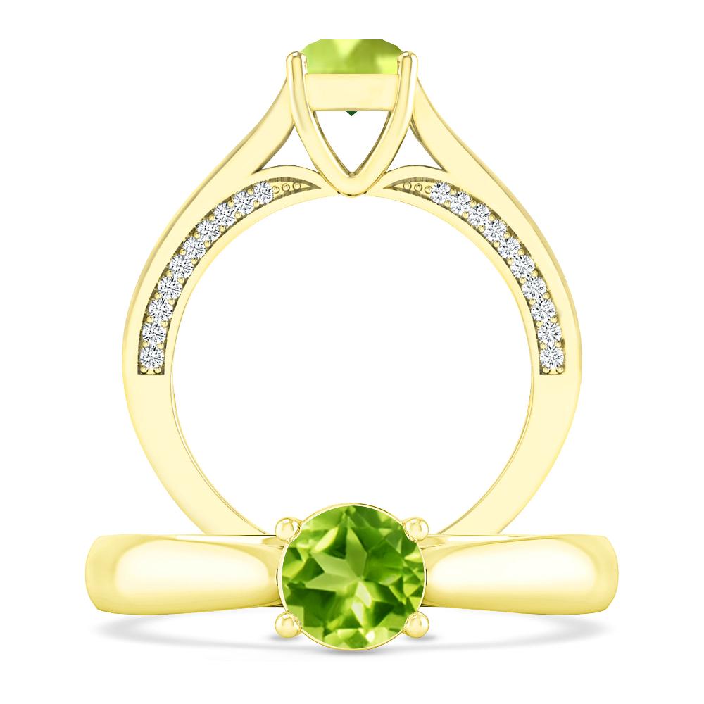 Yellow Gold - Peridot