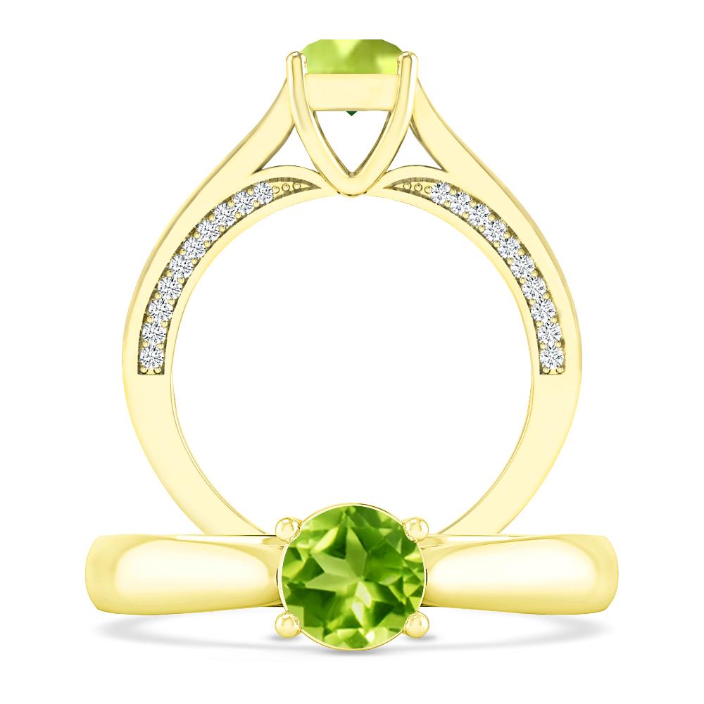 Yellow Gold - Peridot