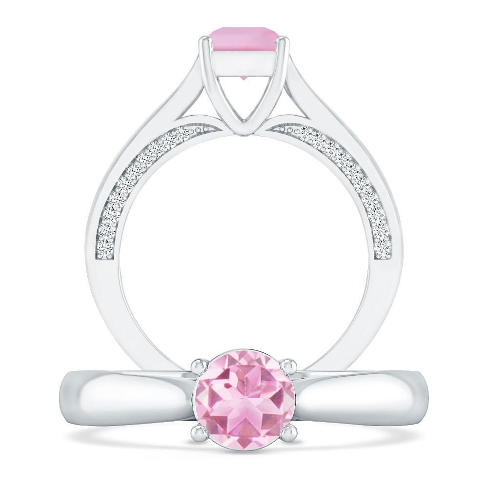 White Gold - Pink Tourmaline