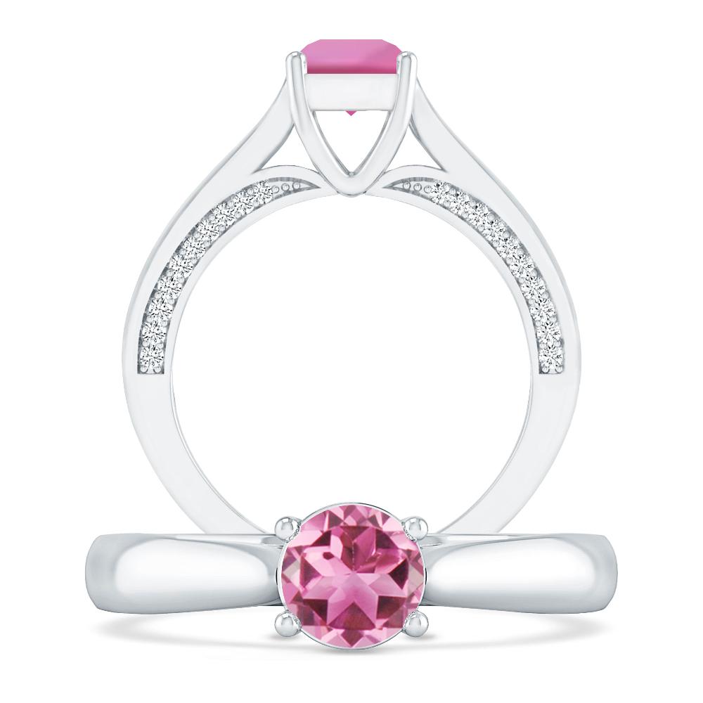 White Gold - Pink Tourmaline