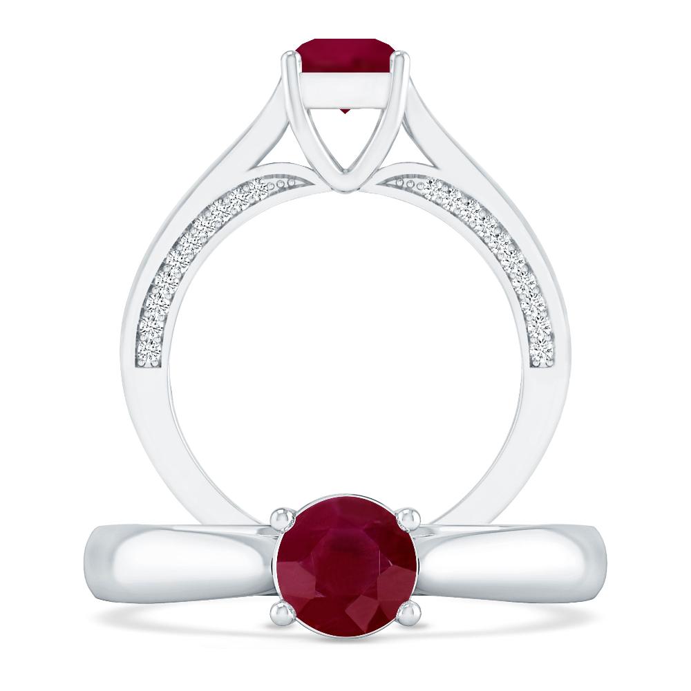 White Gold - Ruby