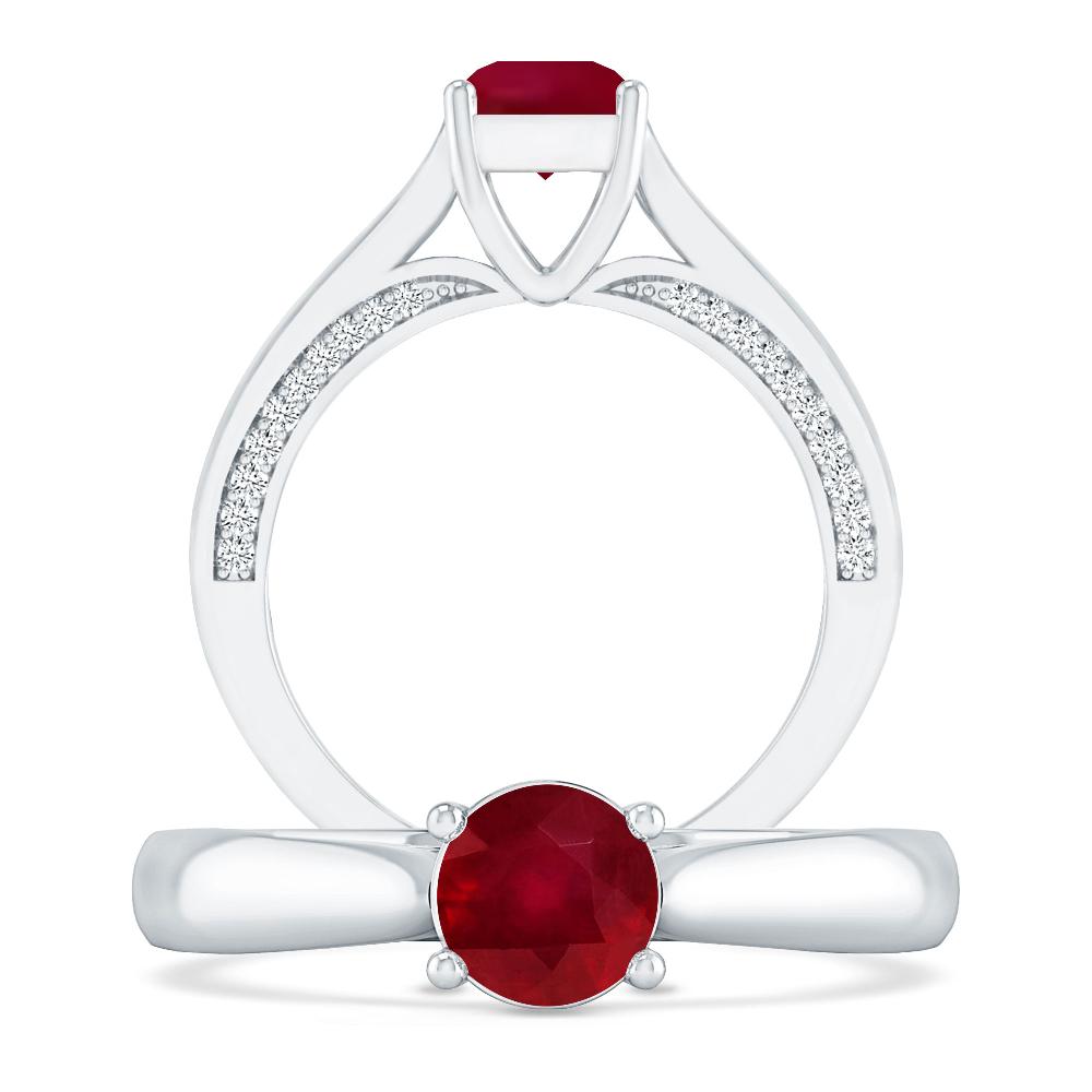 White Gold - Ruby