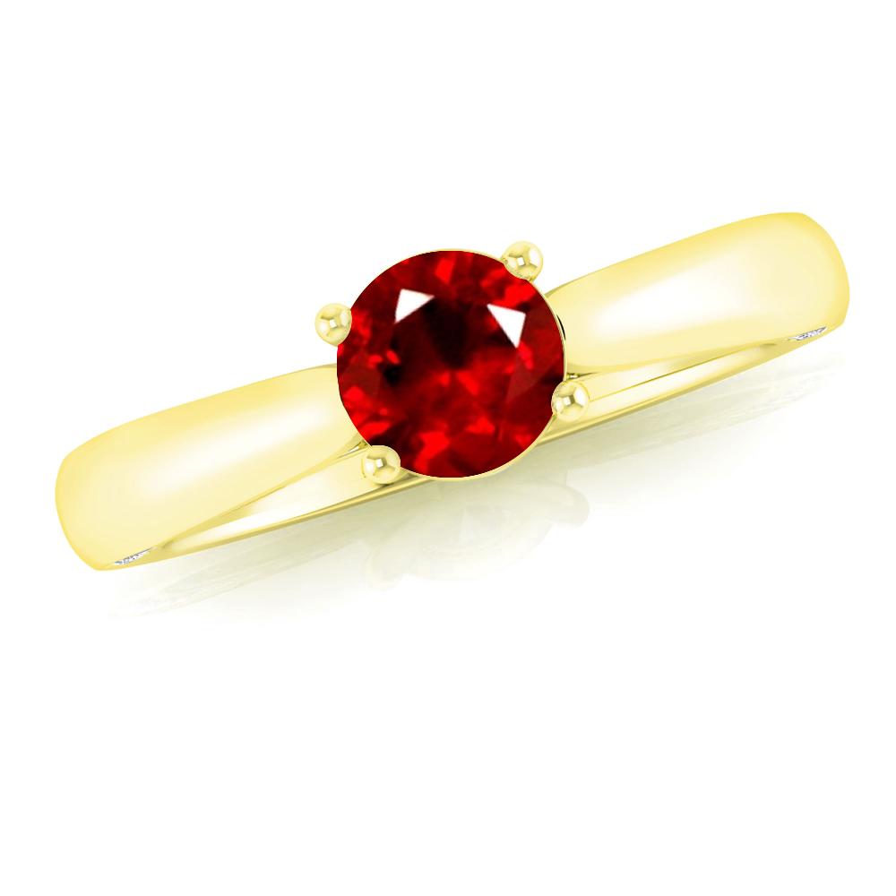 Yellow Gold - Ruby