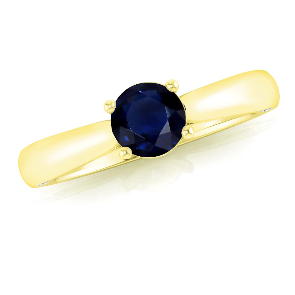 Yellow Gold - Sapphire