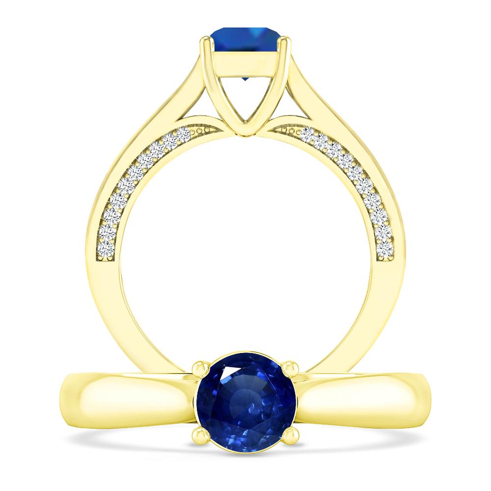 Yellow Gold - Sapphire