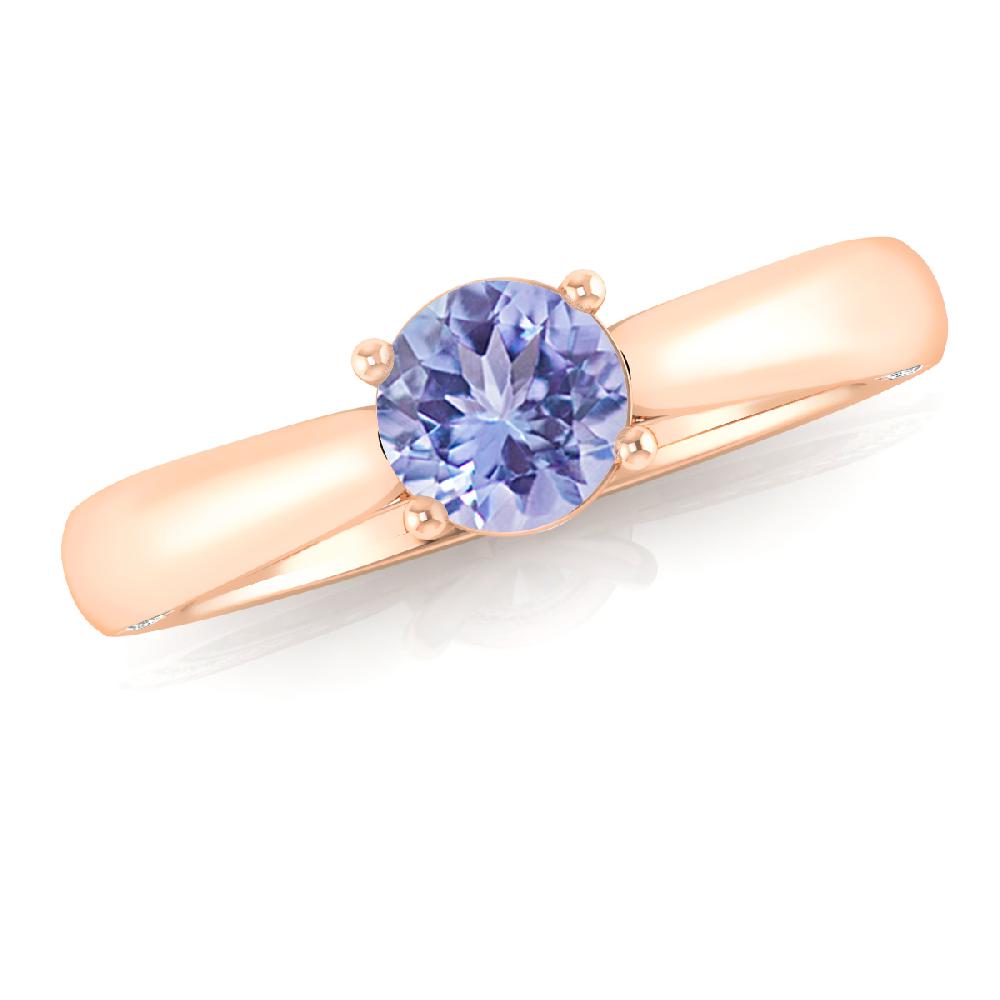 Rose Gold - Tanzanite