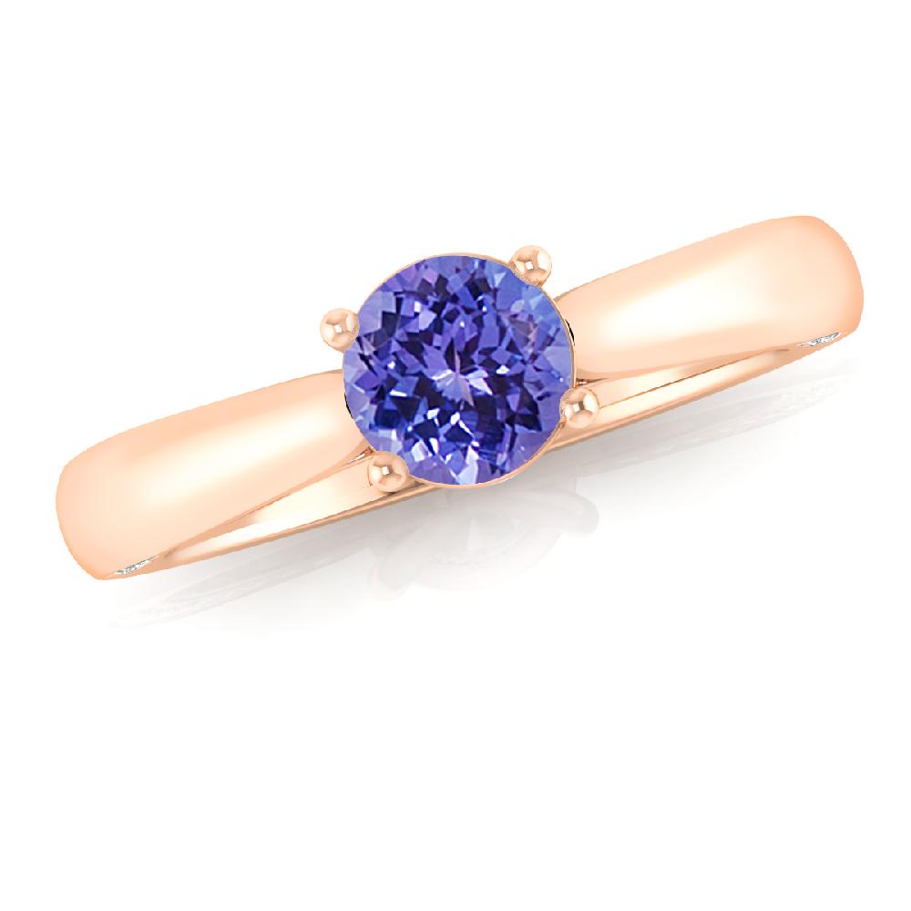 Rose Gold - Tanzanite