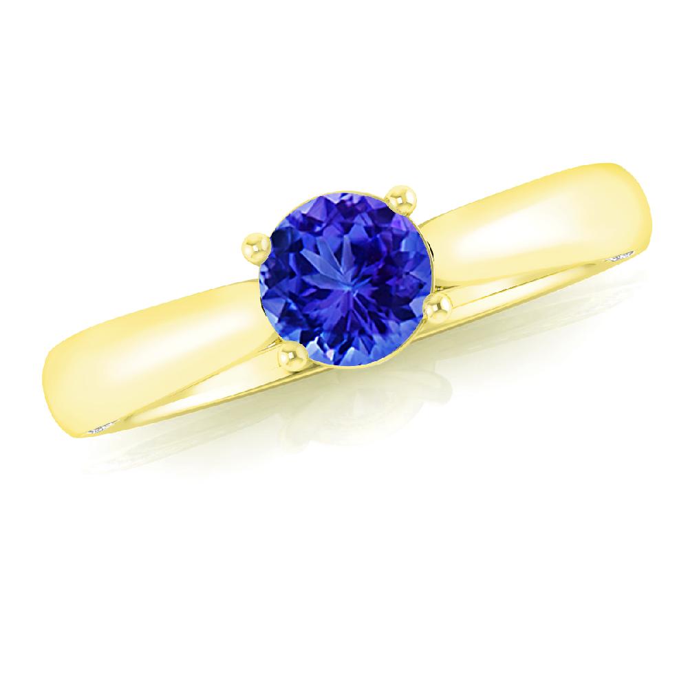 Yellow Gold - Tanzanite