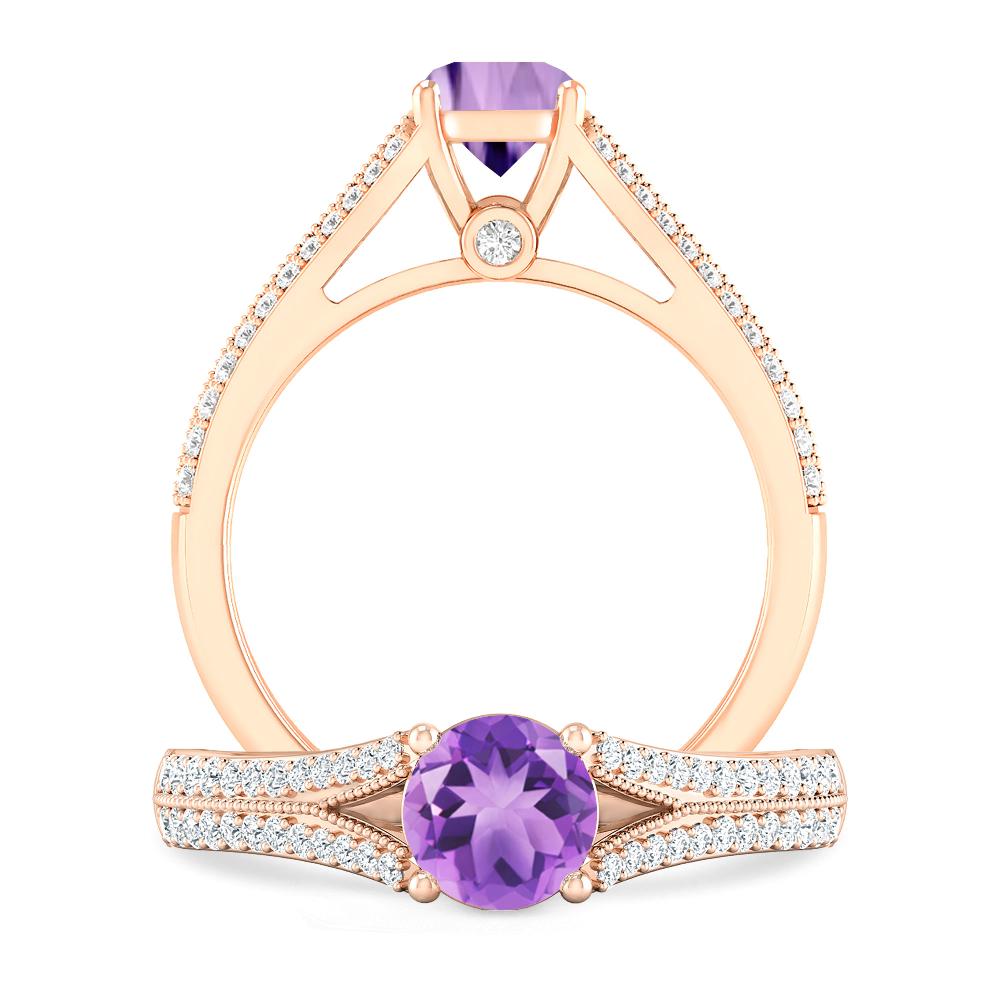 Rose Gold - Amethyst