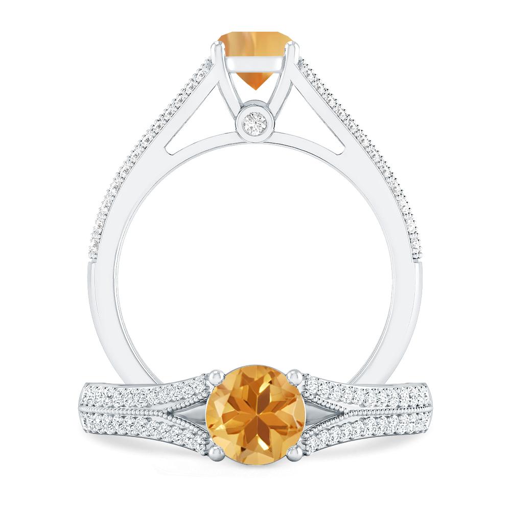 White Gold - Citrine