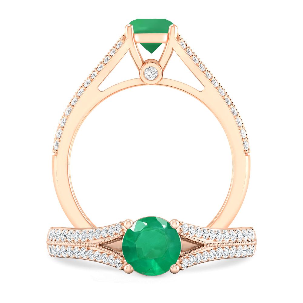 Rose Gold - Emerald