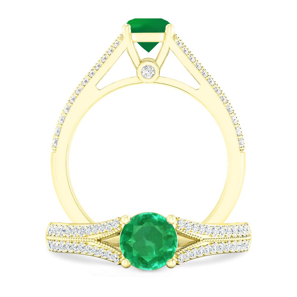 Yellow Gold - Emerald