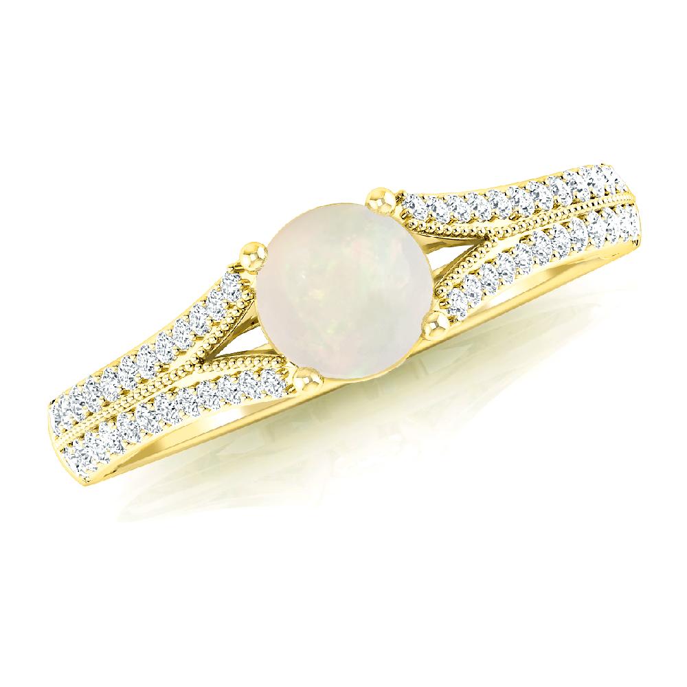 Yellow Gold - Opal