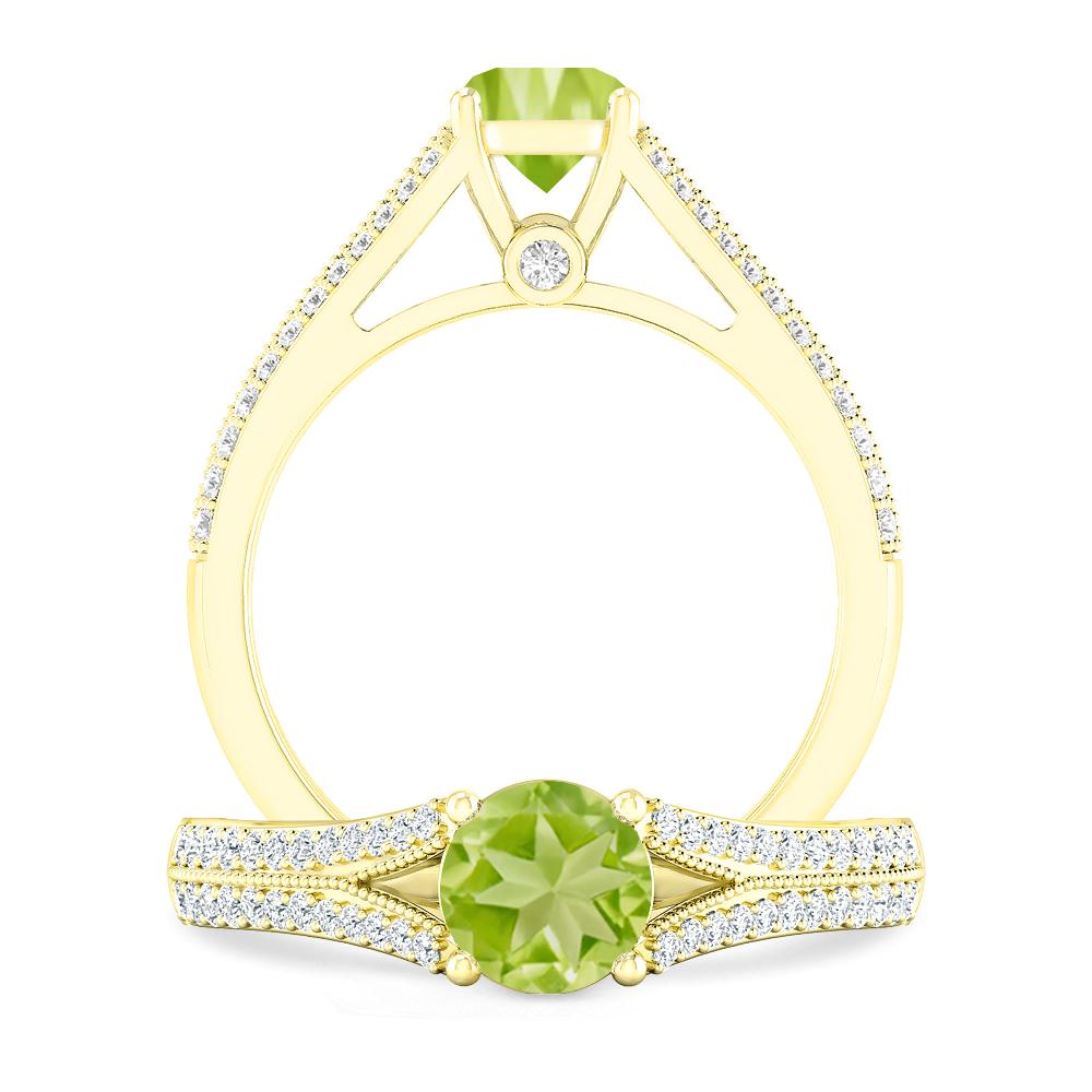 Yellow Gold - Peridot