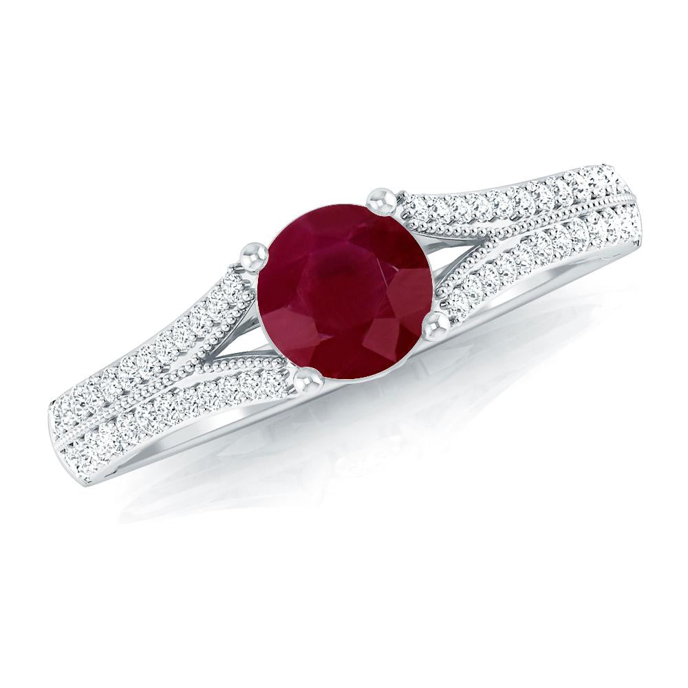 White Gold - Ruby