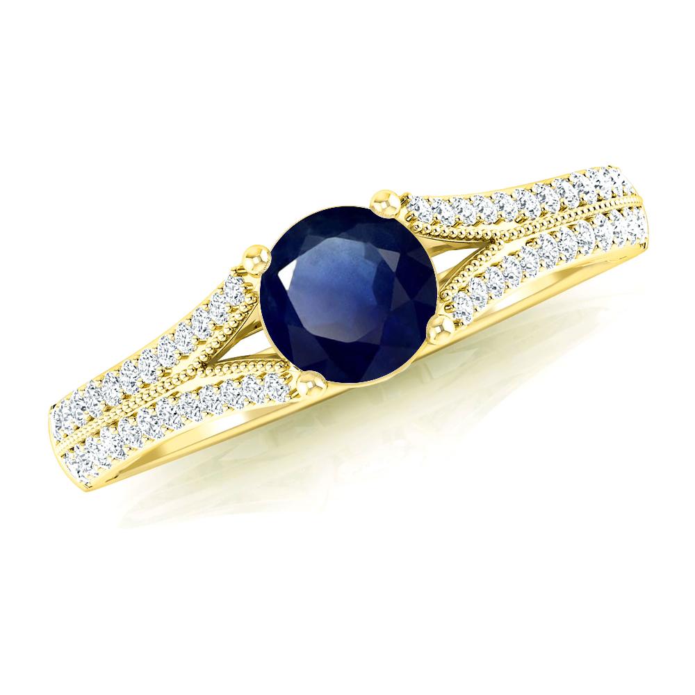 Yellow Gold - Sapphire
