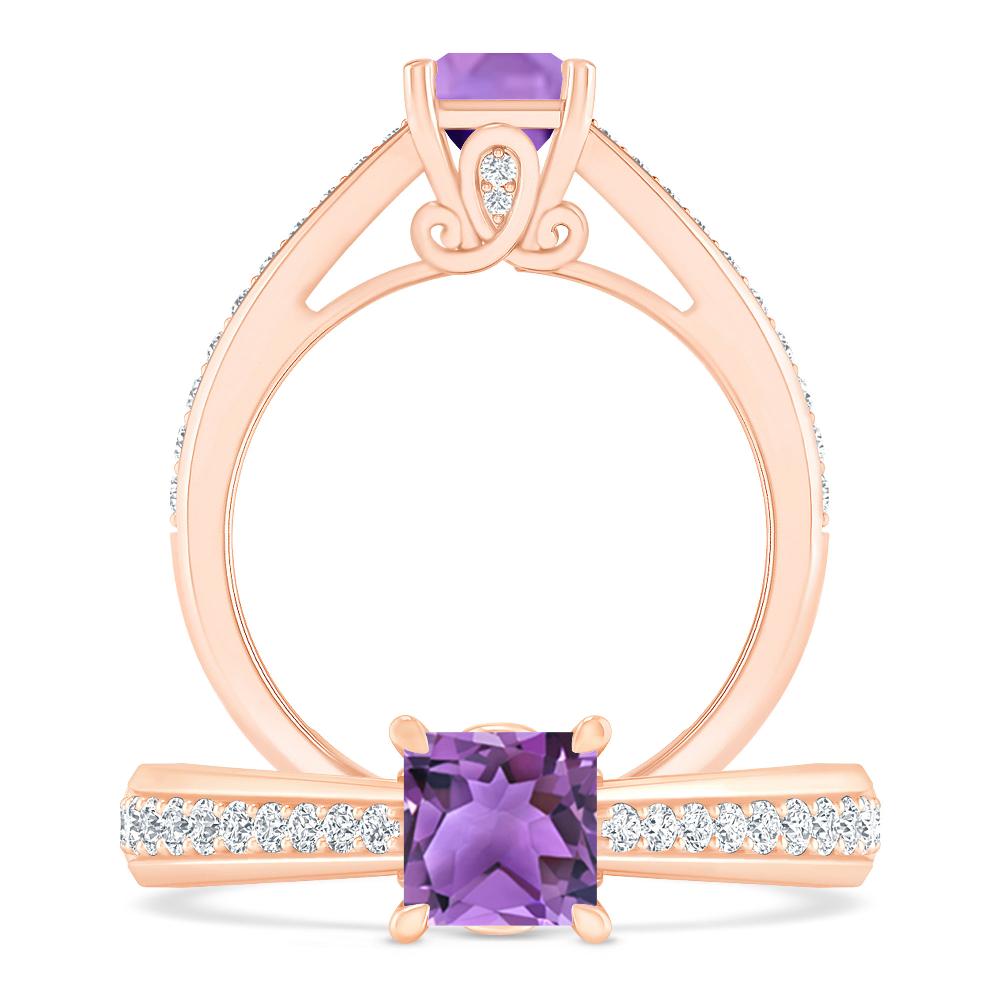 Rose Gold - Amethyst