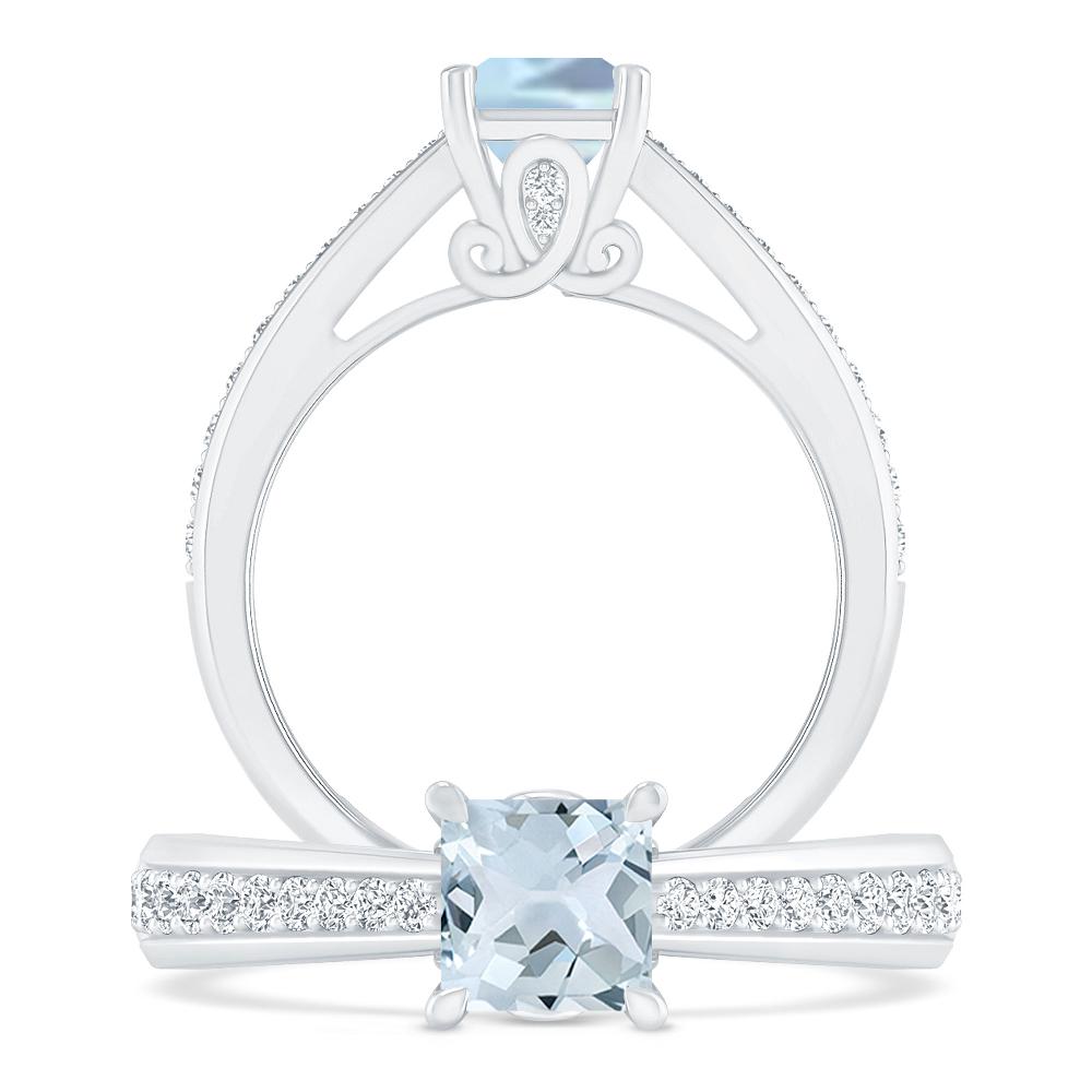 White Gold - Aquamarine