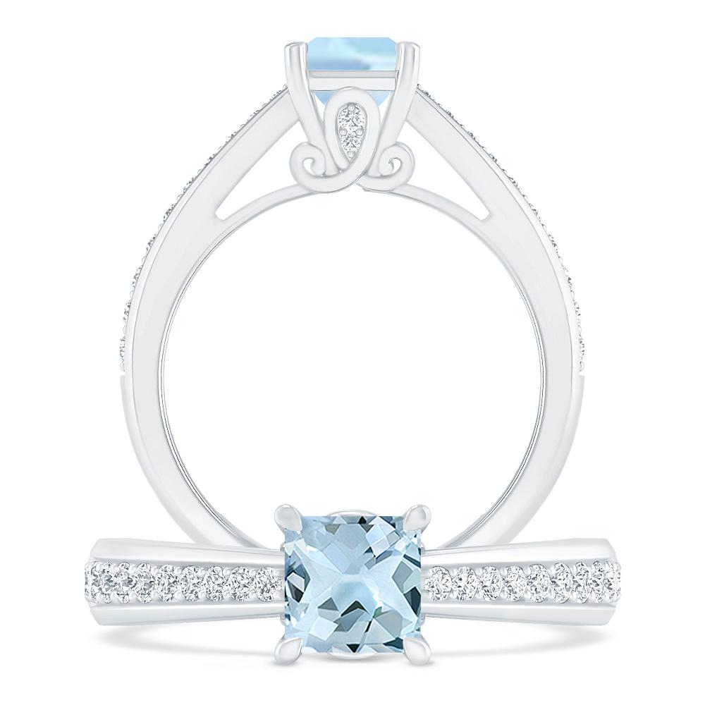 White Gold - Aquamarine