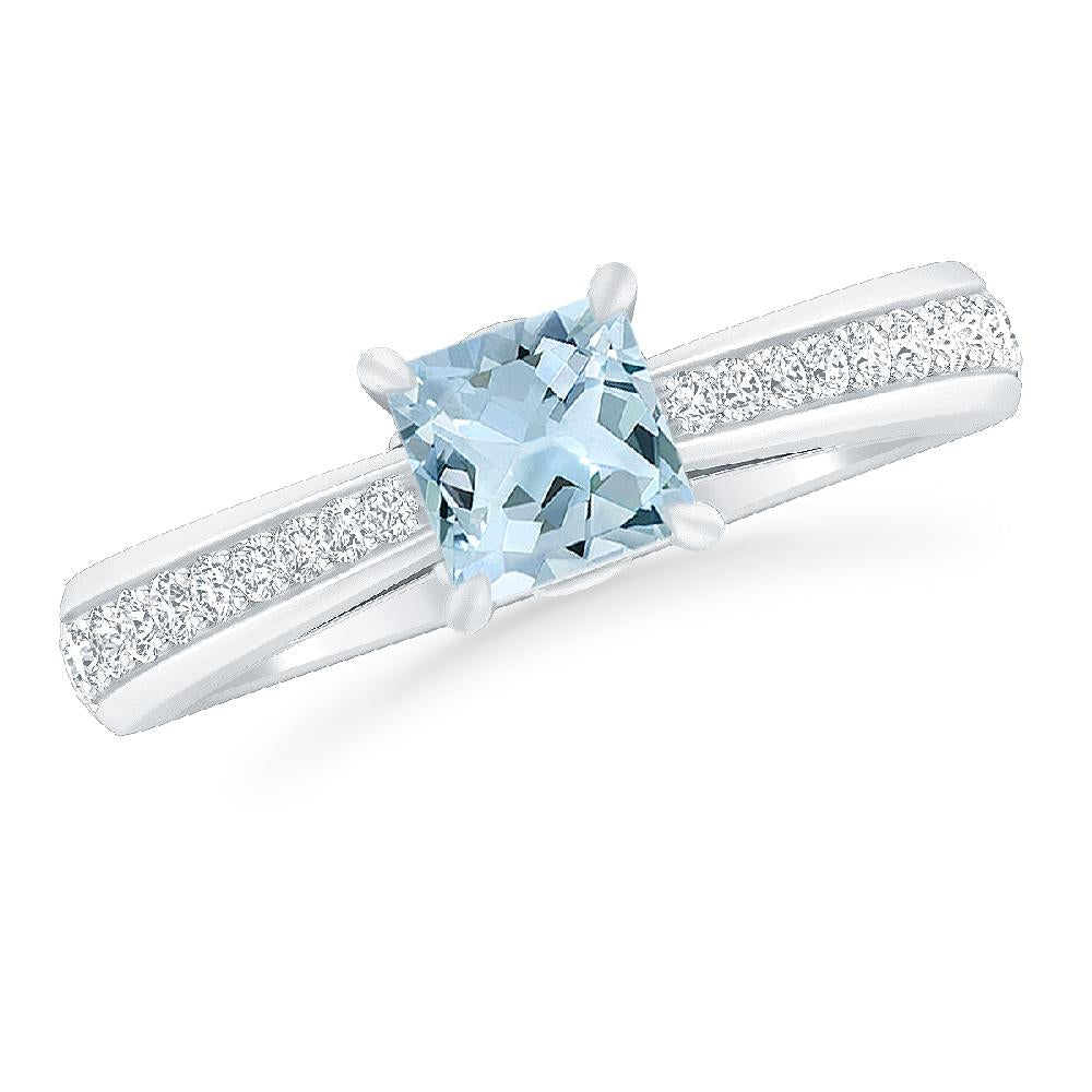 White Gold - Aquamarine