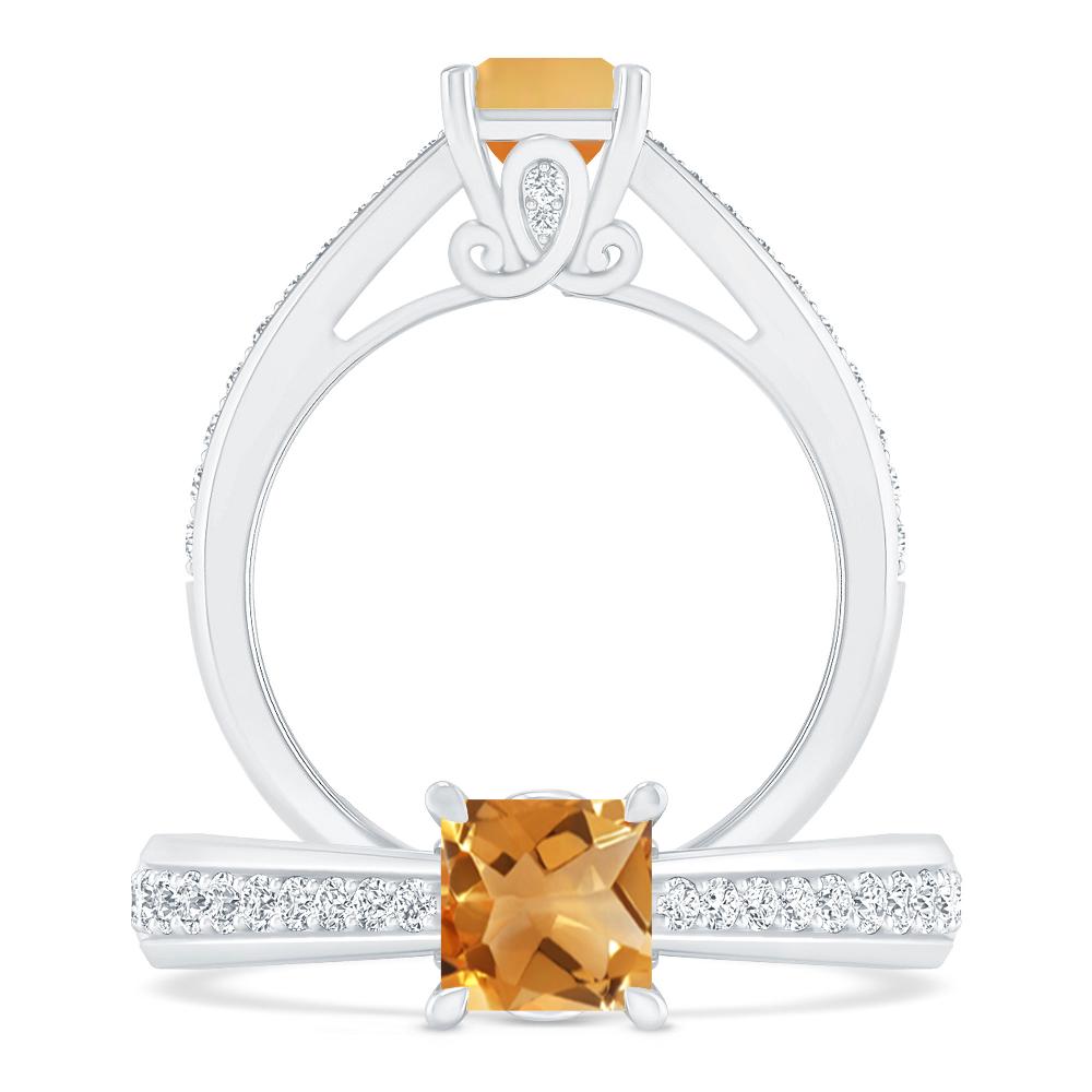 White Gold - Citrine