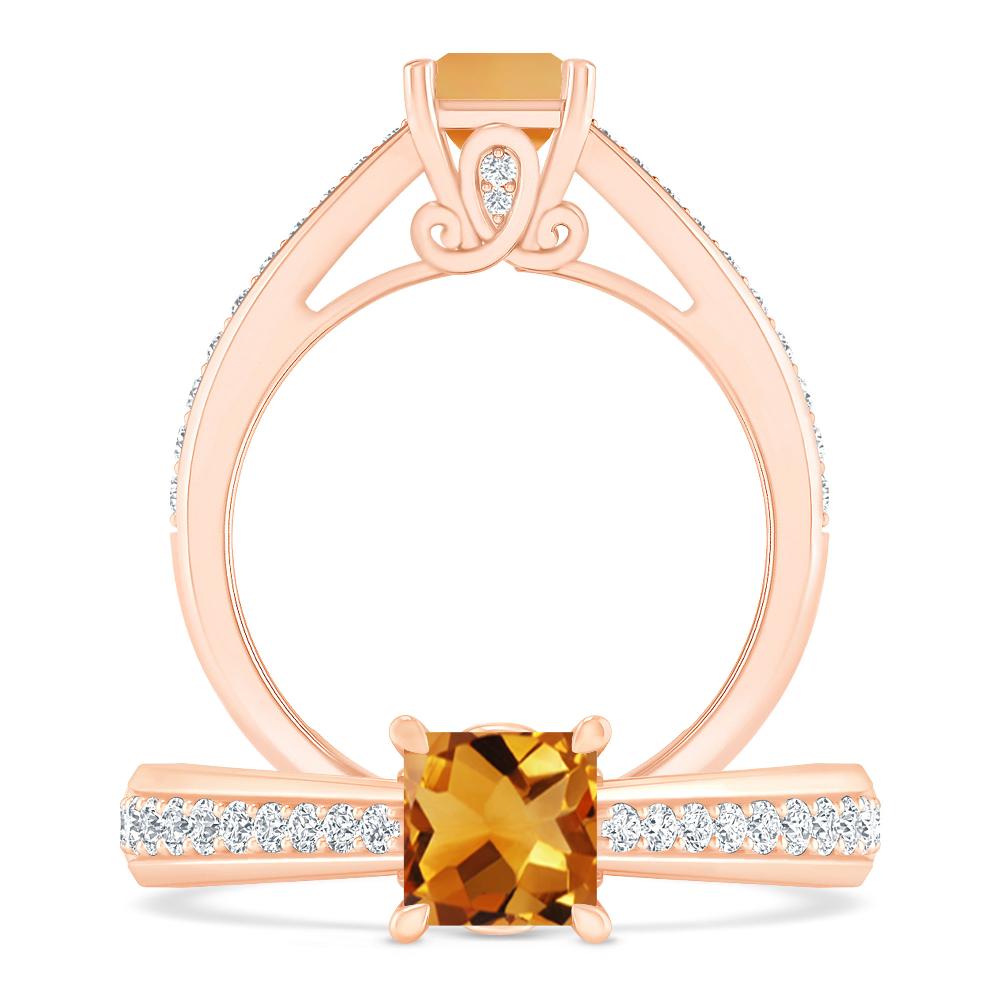 Rose Gold - Citrine