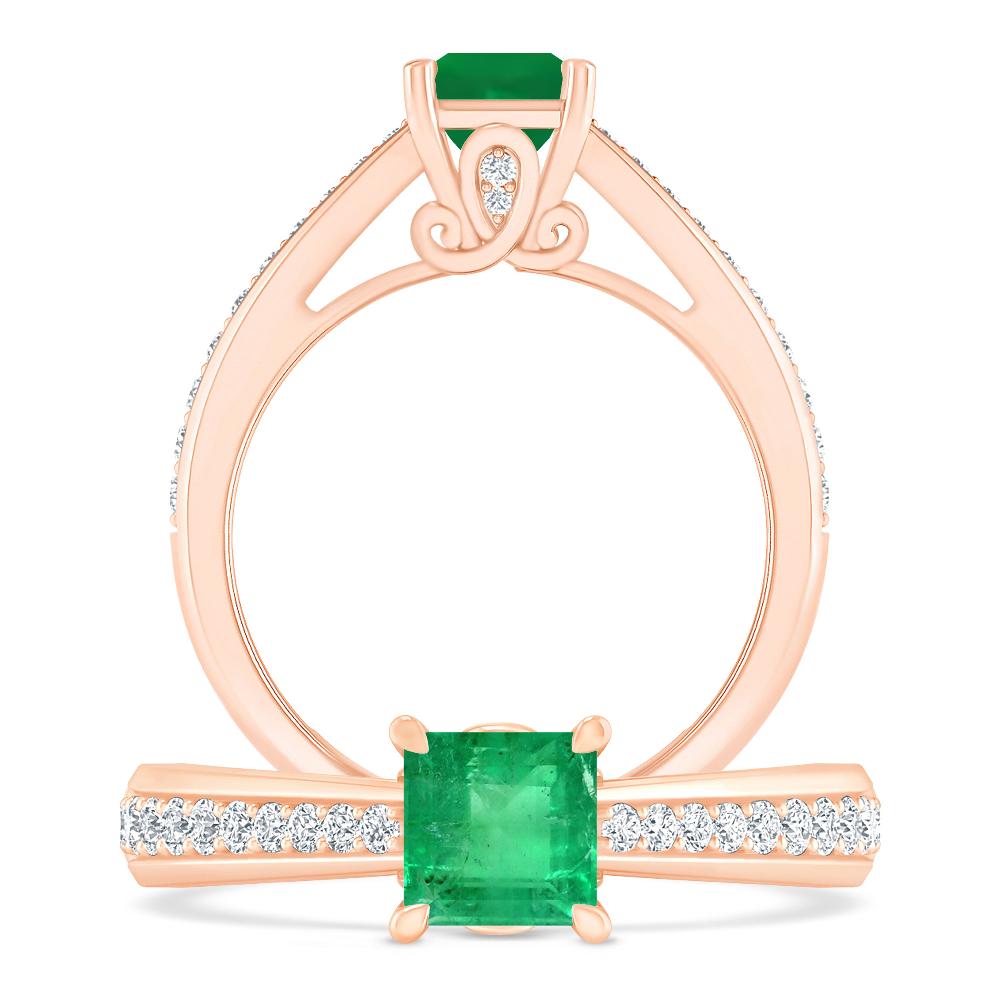 Rose Gold - Emerald